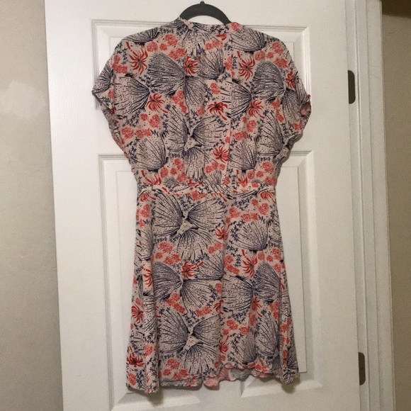 & Other Stories Vintage Look Printed Midi Dress M - Picture 3 of 9